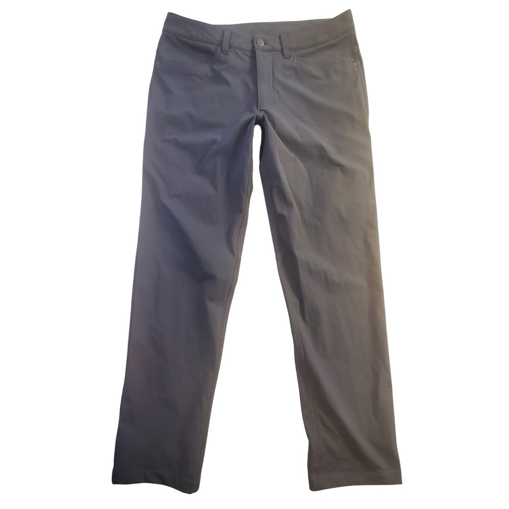 LULULEMON LM5972S Gray ABC Slim Performance Warpstreme Chino Trouser SIZE 34
